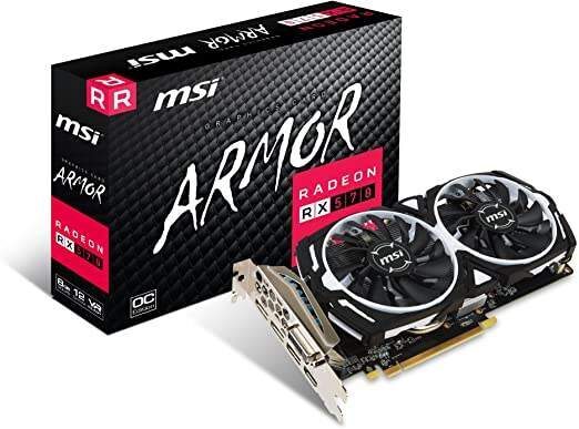 Amazon-korting: MSI Radeon RX 570 Armor is meer dan 50% korting
