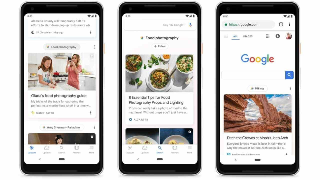 Google test hashtags in de nieuwsfeed van Discover